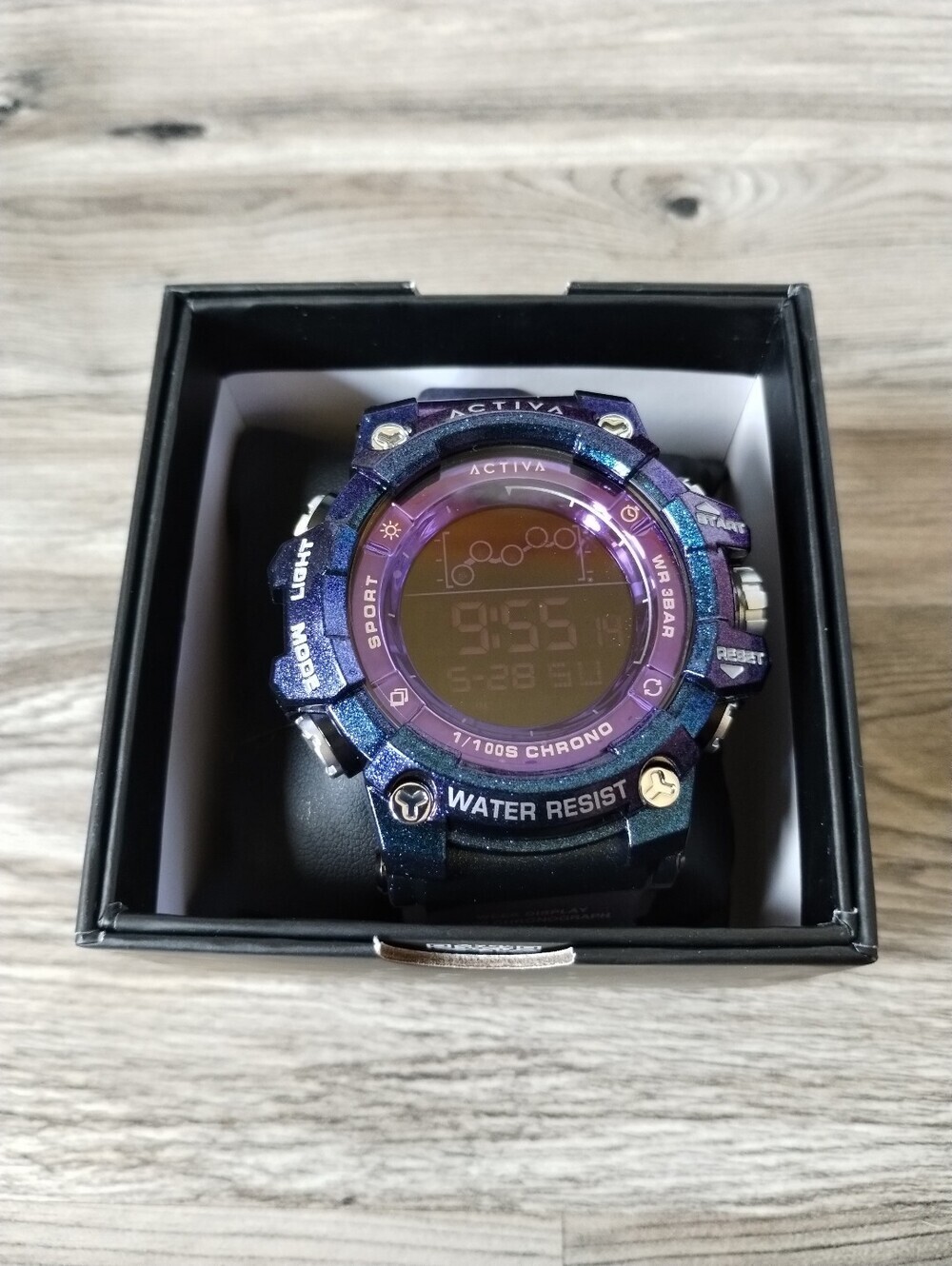 Activa X Invicta Digital Summit Unisex Watch 50mm Iridescent Purple ACW8082-020